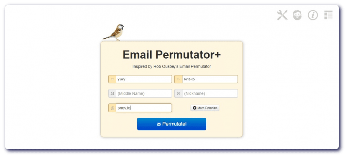 Email Permutator+