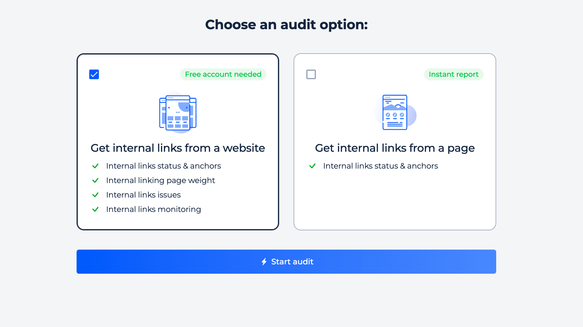 Internal links Domain Check