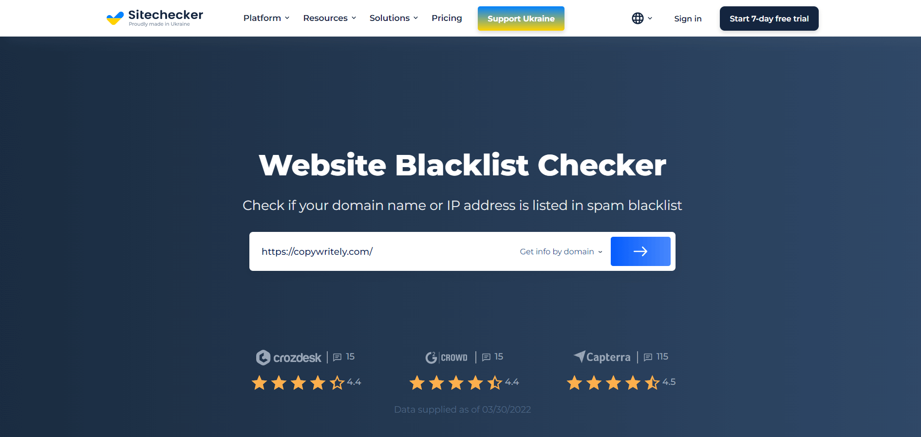 Sitechecker's Blacklist Checker - проверьте, занесен ли IP-адрес в черный список, проверив IP-адрес почтового сервера