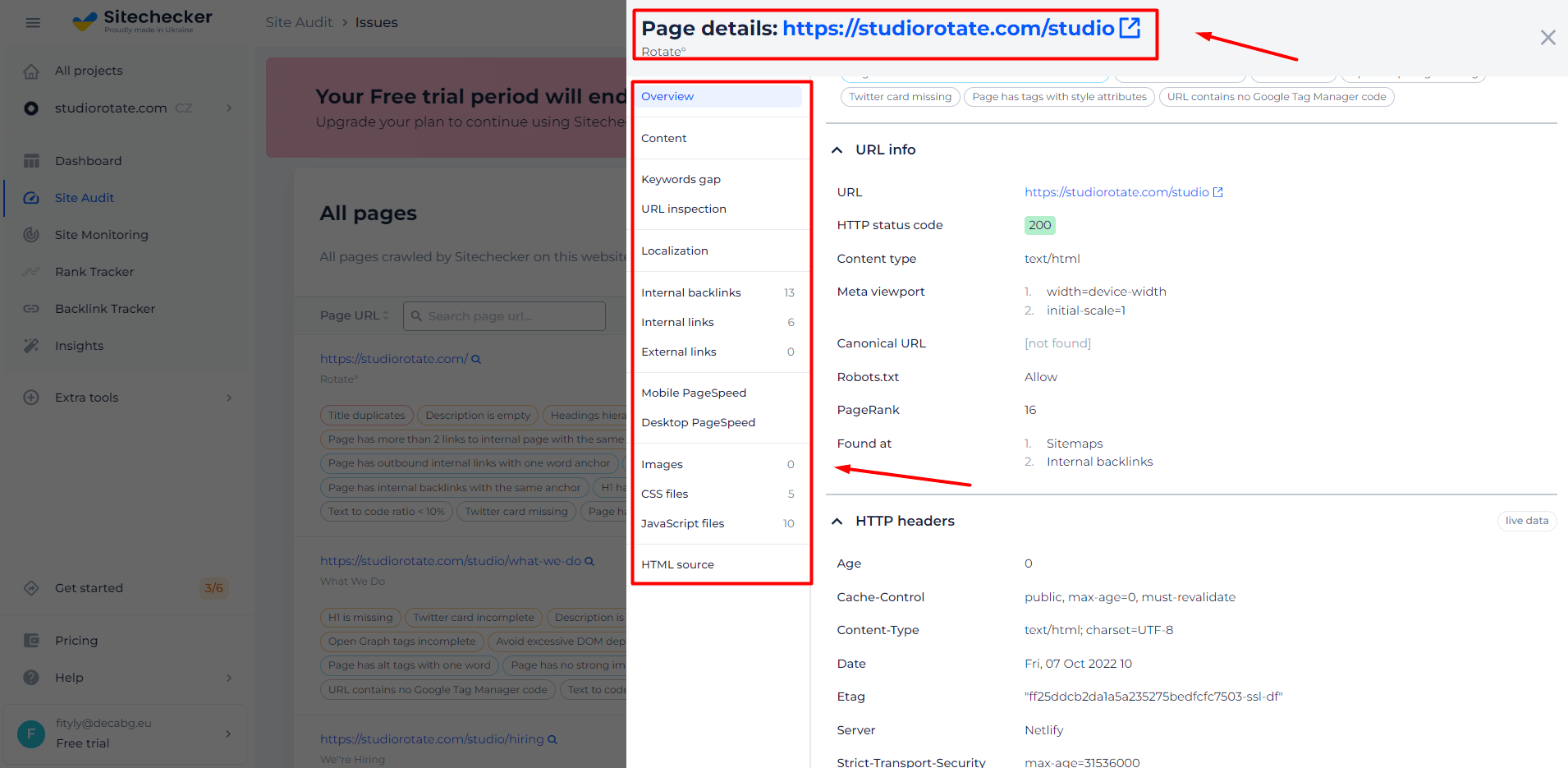 Canonical checker - URL features