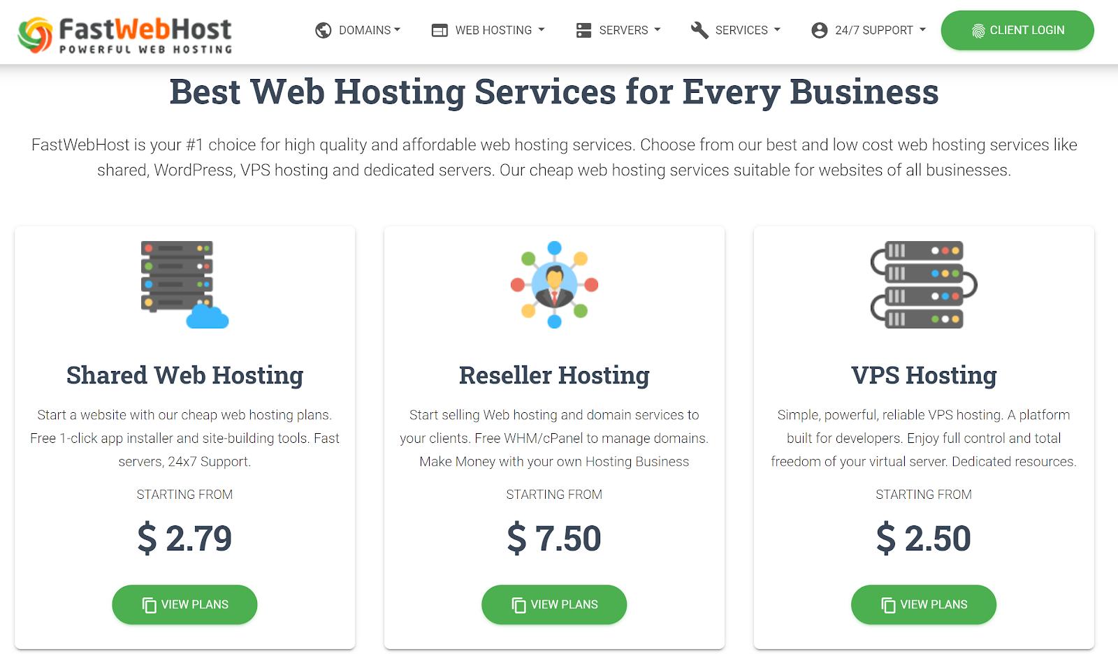 Best cheap hosting - Fastwebhost