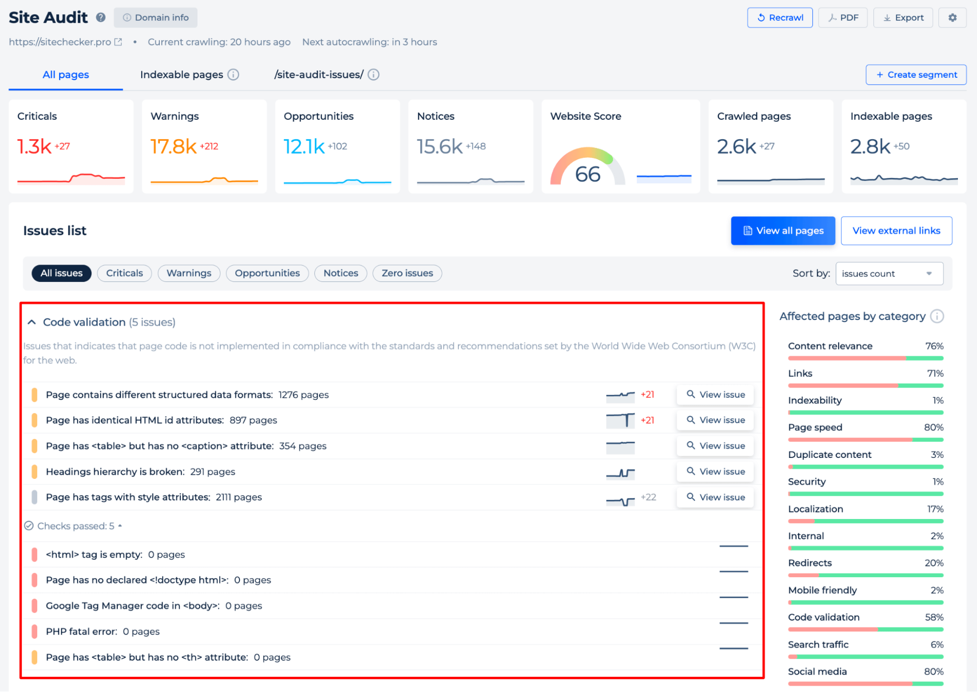 Code Validation Issues