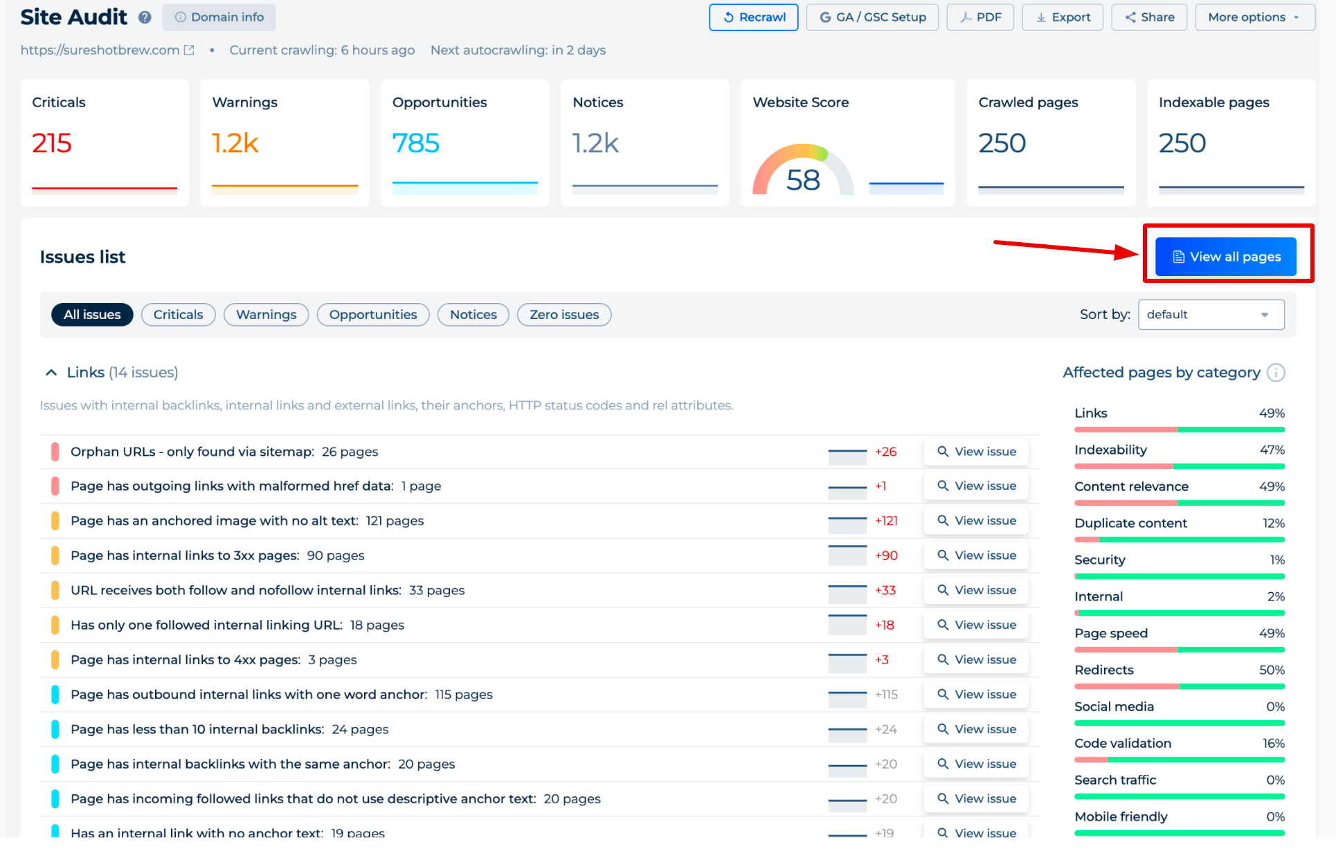 Directory Scanner View All Pages