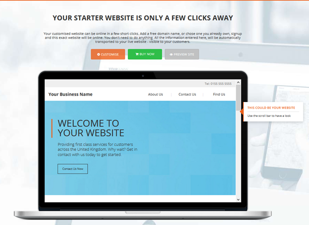 EASYSPACE Instant WordPress Website