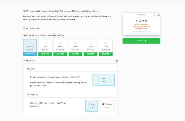 EASYSPACE Premium Web Hosting