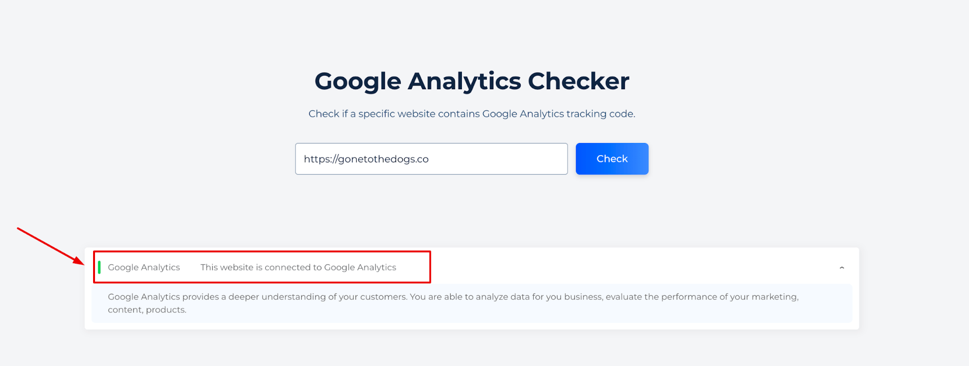 GA Checker Connected