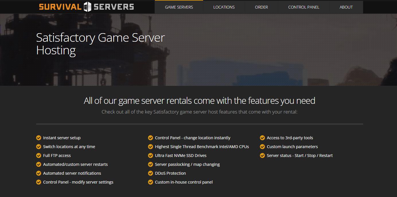 Satisfactory Survival Servers