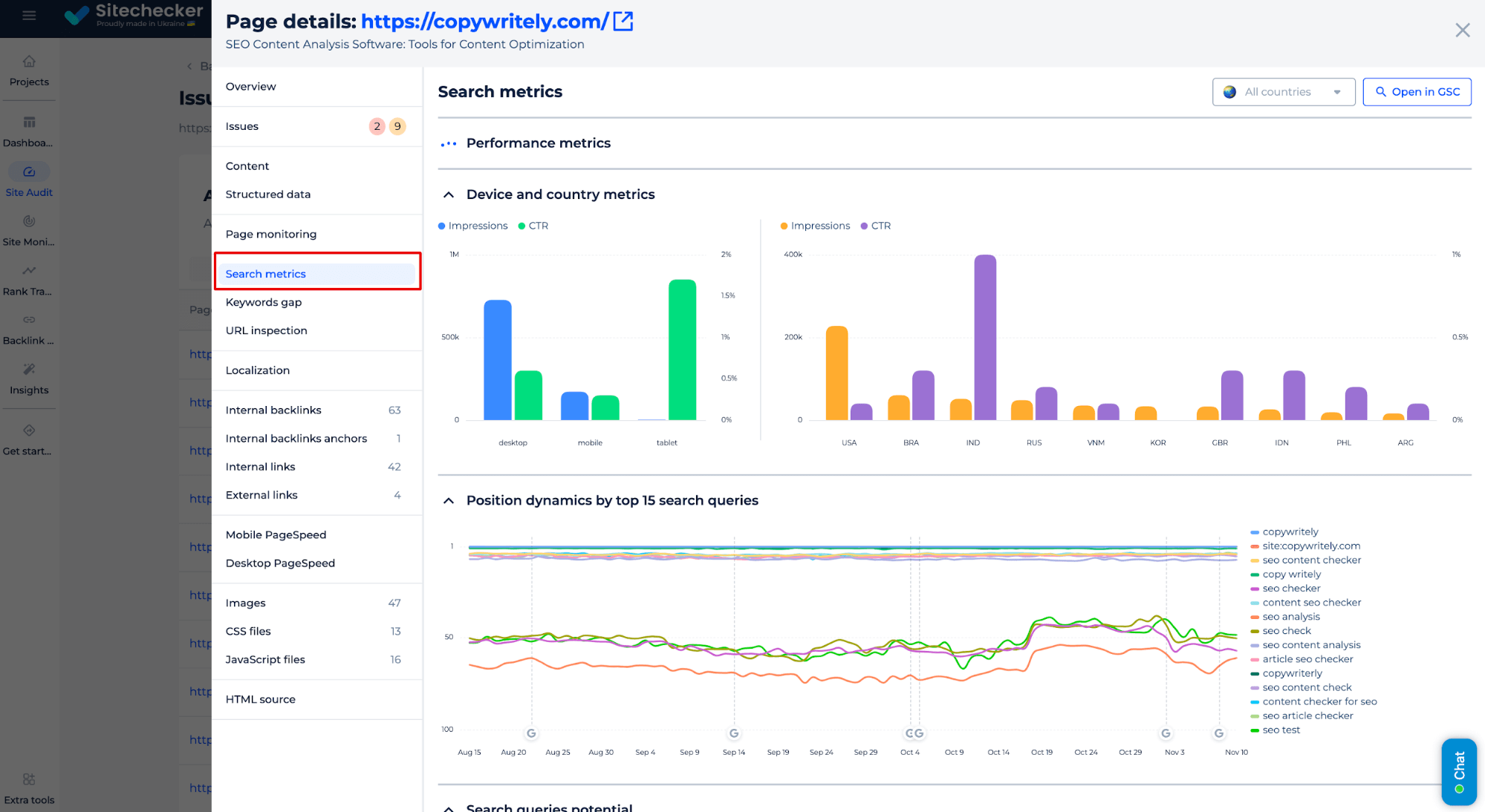 Search Metrics