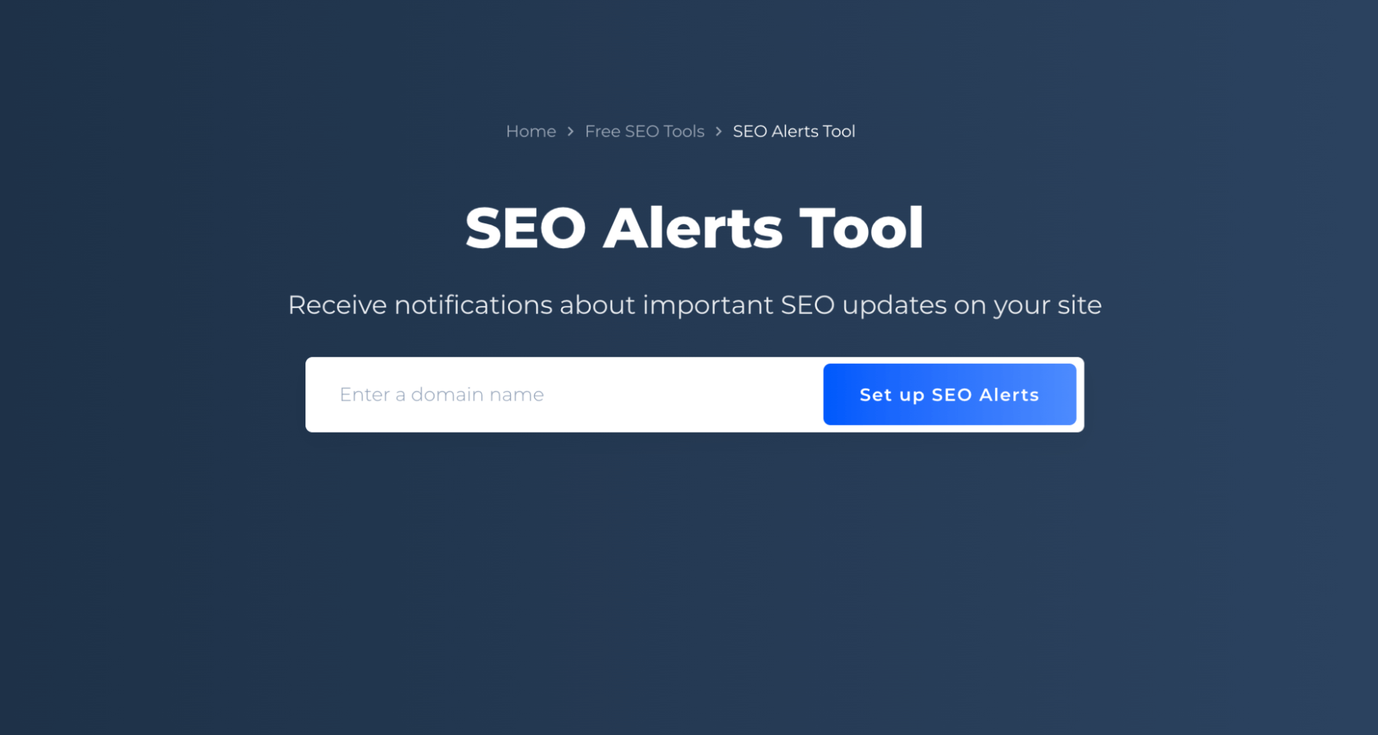 SEO Alerts Tool