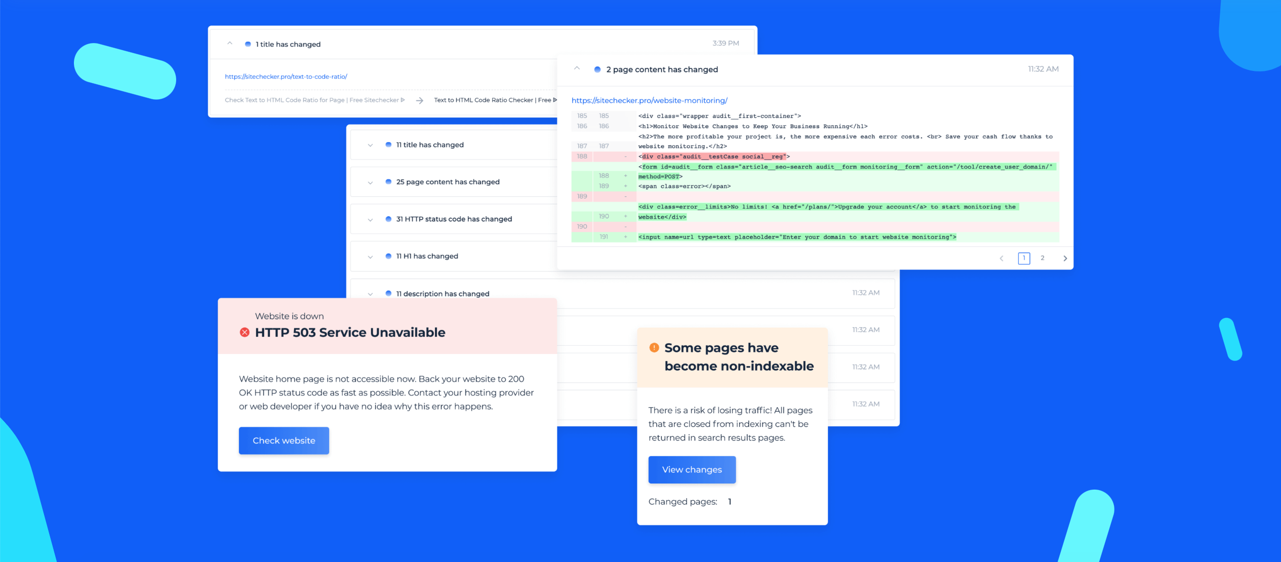 Sitechecker site monitoring tool