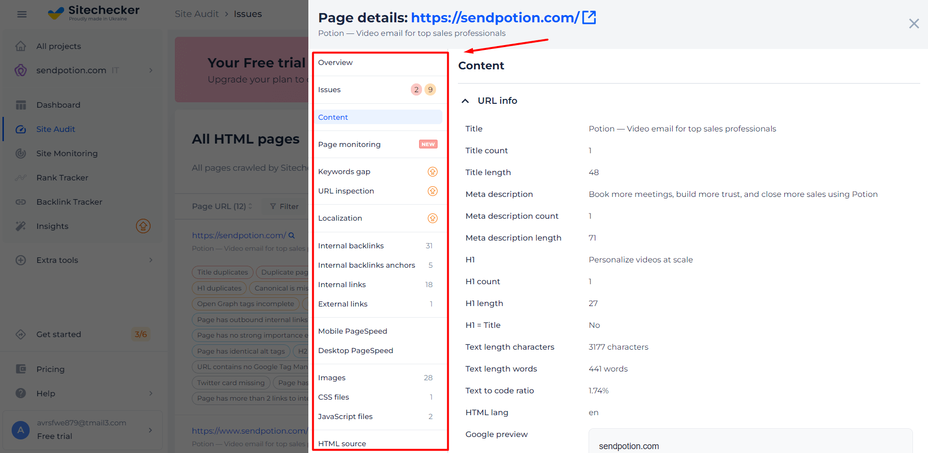 Snippet Checker Features