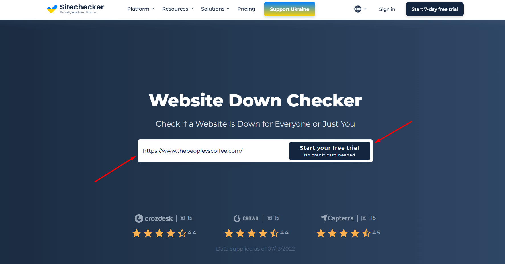 online website checker tool to find out is the site down