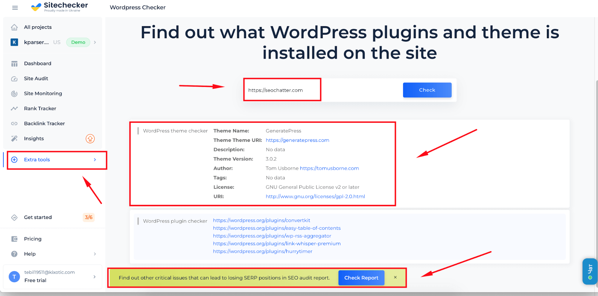 wordpress theme detector